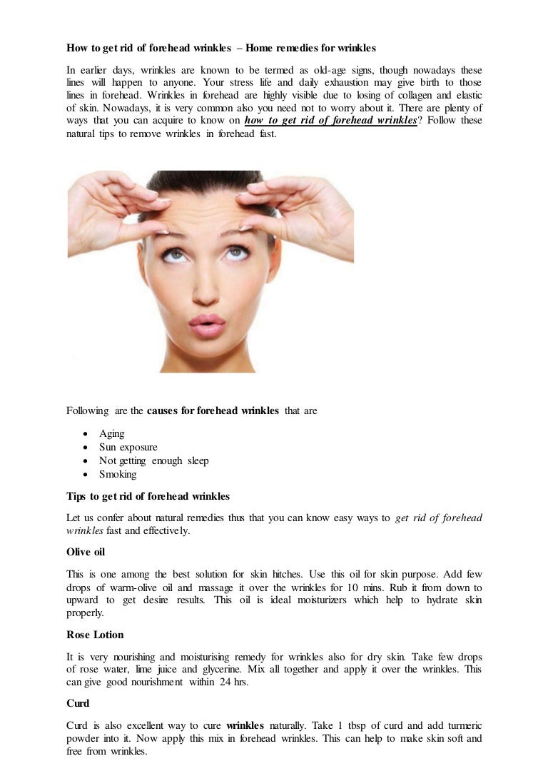 Wrinkles on the forehead: how to get rid Wrinkles on the forehead: how to get rid